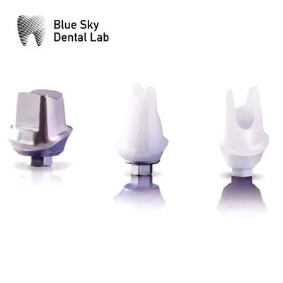Abutment en zirconium personnalisé avec implant de base en titane Blue Sky